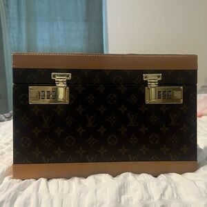 Vintage Louis Vuitton Brown Monogram Train Case